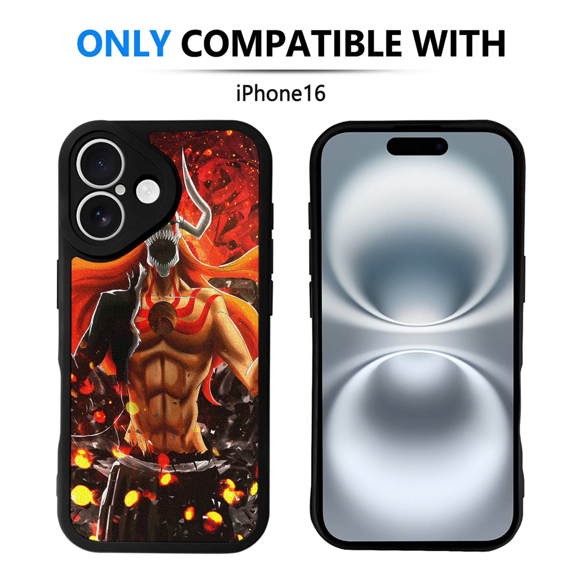 （画像用） ブリーチ BLEACH 【iPhone 16シリーズ対応】シリコンスマホケース（レザー調） 材質：シリコン
